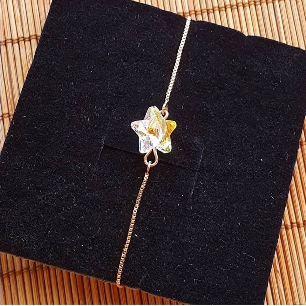 Swarovski crystals pull tieButterfly_star Bracelet